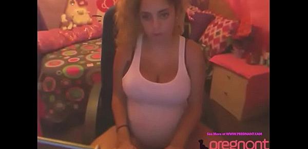  Pregnant Free Chat with Webcam Girl Big Belly and Very Pregnant